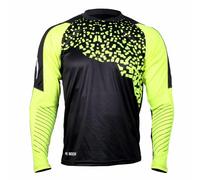 HO Soccer KONTROL Black/Lime T-Shirt de Gardien de But Unisexe pour Enfant, Noir/Citron Vert, 14XS