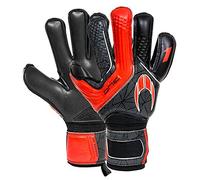 HO Soccer One Flat Black Storm Gants de Gardien de But Unisexe, Unisexe, Noir/Rouge, 3