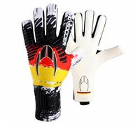 HO Soccer Pro Evolution Squadra Negative Germany Gants de Gardien de But Unisexe pour Adulte Rouge/Jaune/Noir Taille 10