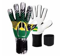 HO Soccer Squadra Turf Negative Brazil Gants de Gardien de But Unisexe pour Enfant Vert/Jaune Taille 3,5