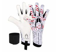 HO Soccer SSG KONTROL Gants de Gardien de But Unisexe pour Adultes Blanc/Rouge 9,5