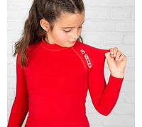 HO Soccer Underwear Shirt Performance ML Junior Red T-Shirt Thermique Longue pour Enfant, Unisexe, Rouge, 14 - XS