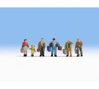 Noch Modélisme ferroviaire 15224 – 6 figurines voyageurs, beige