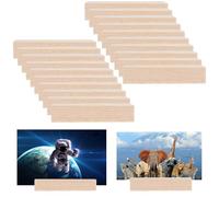 HO2NLE 20 Pièces Porte Carte Bois, Naturel de Style Simple Porte-Cartes de Menu, pour Mariage, Restaurants, Banquets et Fêtes, Bureau en Bois