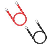 HO2NLE 2pcs Cables de Batería 16mm² 5AWG 30cm Cable Arranque Bateria Coche Con Terminales Cables de Inversor de Potencia Cobre Para Motocicleta Automotriz Autocaravana