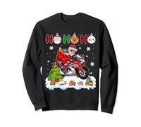 HO3 Lunettes de soleil Père Noël pour moto drôle motard arbre de Noël Sweatshirt