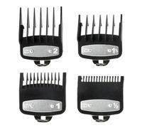 HoAhaMay 4 pièces Peigne pour accessoires de tondeuse, Wahl Hair Clipper Limit Comb, Hair Clipper Guide Comb, Beard Trimmer Hair Clipper Comb, Hair Trimming Comb, pour une coupe de cheveux précise