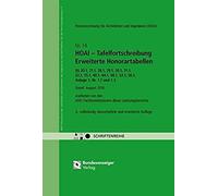 Hoai - Tafelfortschreibung Erweiterte Honorartabellen §§ 20.1, 21.1, 28.1, 29.1, 20.1, 32.1, 35.1, 40.1, 44.1, 48.1, 52.1, 56.1, Anlage 1, Nr 1.1 Und 1.2
