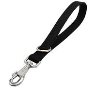 Hoanan Laisse tactique courte pour chien - 30,5 cm - Robuste - Laisse d'entraînement pour chiens de grande taille - Noir