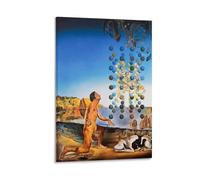 HOANGJUN Salvador Dali - Peinture autoportrait - Décoration murale - Impression sur toile - Peinture surréaliste - Cadre - 60 x 90 cm