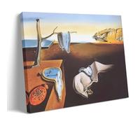 HOANGJUN Salvador Dali Peinture Persistance de la mémoire Poster Décoration murale Impression sur toile Peinture surréaliste Cadre 60 x 90 cm