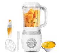 Hoapin Cuiseur Mixeur Multifonctions pour Bébé, Robot Bébé 4 en 1, Mixeur-Cuiseur, Cuisson Vapeur, Sterilisateur Biberons, Robot Cuiseur Multifonctions