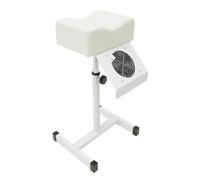 HOARLICN Chaise de pédicure mobile 22 W avec aspiration, 2600 tr/min, en métal, hauteur réglable de 48 à 68 cm, avec ventilateur de nettoyage de la poussière, bouton pratique, en forme de H, pour
