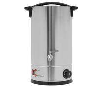 HOARLICN Fondeur de cire, en acier inoxydable 304, 1800 W, avec couvercle de fermeture stable avec robinet pour types de cire, argenté, 15 l