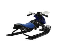 HOARLICN Luge à neige pour enfants - Luge de ski avec freins - Luge de ski avec volant - Classique - Pour enfants et adolescents - 24 x 51 x 43,5 cm - Bleu