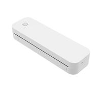 HOARLICN Mini imprimante thermique, 26,5 x 8 x 4,8 cm, 2600 mAh/7,4 V, 0,6 kg, avec papier d'impression, adaptateur Mac, câble USB, 2 batteries au lithium pour la maison, le bureau, les supermarchés