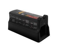 HOARLICN Piège à rats électrique 7000 V - Porte rabattable transparente avec indicateurs lumineux - Double mode d'alimentation - Piles de type D - Pour maison, centre commercial, bureau