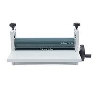 HOARLICN Plastifieuse manuelle à froid de 14 pouces Plastifieuse manuelle à froid Plastifieuse à rouleaux Plastifieuse à froid 350 mm Plastifieuse à froid pour photo publicité peinture couvertures de