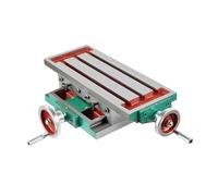 HOARLICN Table croisée, fraiseuse CNC, table de fraisage pour défonceuse, banc, tour avec vis de réglage de fente pour tous les forets, support, banc, fraiseuse