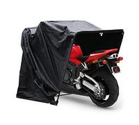 HOARLICN Tente de moto - Imperméable - Noir - Pliable - Universel - 270 cm x 105 cm x 155 cm - Pour une moto de 103"
