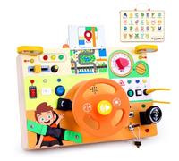 Hoarosall Busy Board Montessori Jouet sensoriel pour enfants à partir de 1 an Jouet de voyage pour enfants avec autisme Cadeau de Noël et d'anniversaire