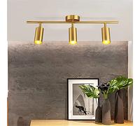 Hobaca GU10 3 lumières Moderne Or LED Spots de plafond Projecteur Downlight Encastré en surface Plafonnier pour Cuisine Pleins feux sur la salle à manger Lumière d'image Salon Afficher la lumière