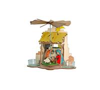 Hobaku Drechslerei Kuhnert Kit de bricolage pyramide/photophore - crèche - en bois à monter - Fabriqué en Allemagne