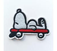Hobbies and patch brodé chien peanuts skateboard célèbre couture décoration sac à dos sweat veste jeans tablier adulte enfant fille