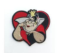 Hobbies and patch brodé reine de coeurs merveilles dessin animé à repasser ou à coudre décoration sac à dos sweatshirt veste jeans tablier enfant fille