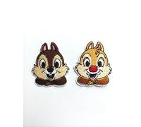 Hobbies and patch patch patch thermocollant brodé 2 têtes pernages Cip et Ciop dessin animé à repasser ou à coudre décoration sac à dos sweat-shirt tricot sac veste jeans tablier applique