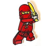 Hobbies and patch patch patch thermocollant personnage Ninja Kai rouge à repasser ou à coudre décoration sac à dos sweat-shirt, sac veste jeans tablier
