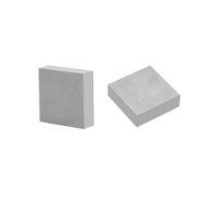 HOBBIESAY 1 bloc carré pour établi de travail - Bloc d'estampage en fer plat - Outil de bijoutier - Couleur or blanc - 30 x 30 mm - Pour estampage et martelage de bijoux