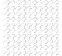 HOBBIESAY 100 Crochet Boucle D'Oreille Acier Inoxydable Crochet Boucle D'oreille Argenté Fils D'Oreille Crochet Poisson Crochets Fils D'Oreille Pendants Accessoires pour Fabrication Boucles D'Oreilles