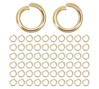 HOBBIESAY 1000 anneau de Jonction Doré de 4mm en Acier Inoxydable Anneaux de Jonction Ouverts en Métal Anneaux Ronds Connecteurs pour Bracelets Colliers Boucles D'Oreilles Fabrication de Bijoux