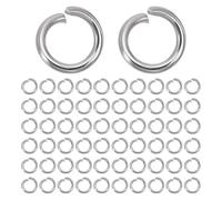 HOBBIESAY 1000 anneau de Jonction Ouvert de 4mm en Acier Inoxydable Connecteur Rond en Métal Connecteurs en Anneau Torique pour Bricolage Bracelets Colliers Boucles D'Oreilles Fabrication de Bijoux