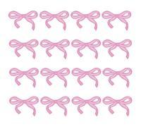HOBBIESAY 16Pcs Patchs Brodés en Forme de Nœud Rose Broderie a coudre Applique Brodé Thermocollant Nœud Patch Patch Ecusson à Coudre Cute pour Vêtements Jeans Chapeaux Sacs à Dos