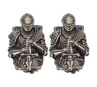 HOBBIESAY 2 pièce de Perles de Cordon Couteau Perles Paracorde Perles Charme EDC Perles Européennes en Laiton Perles à Grand Trou en Argent Antique pour Accessoires Bracelet Porte Clés Trou:6.5x6mm