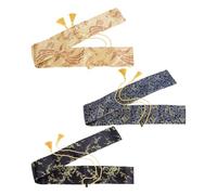 HOBBIESAY 3 Sac à Épée de 51 Pouces (1.3 m) de Long Housse de Transport Sac Katana en Soie Synthétique Sac de Rangement pour Épée Étui en Tissu de Soie pour Le Rangement de L'Épée