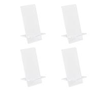 HOBBIESAY 4 Sets Support Acrylique Transparent Support de Téléphones Cellulaires Amovible Transparent Croix Présentoir Portable Transparent Afficher Étagère pour Affichage Téléphones Mobiles Tablettes