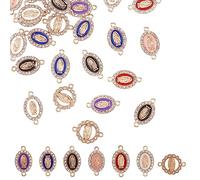HOBBIESAY 42 Pcs 7 Styles Strass Vierge Marie Charmes Médaille Miraculeuse Catholique Pendentifs Diamants Religieux Dévotion Accessoires pour la Fabrication de Bijoux DIY Chapelet Collier Bracelet