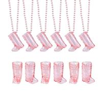 HOBBIESAY Lot de 15 mini verres à shot en plastique avec collier de perles pour enterrement de vie de jeune fille, carnaval, fête, anniversaire, mariage