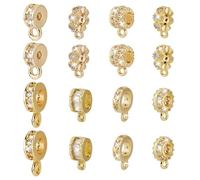 HOBBIESAY Lot de 16 œillets d'espacement en or 18 carats - Pour perles et bijoux