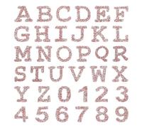 HOBBIESAY Patchs de Lettres Patchs Alphabet de thermocollant Thermocollante Lettre A à Z et Numéro 0 à 9 Chiffres Repasser Patch pour les Vêtements Art Crafts DIY Decors