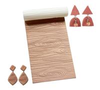 HOBBIESAY Rouleau Texture Pâte Polymère Feuilles Texture Pâte Polymère Pâtes Polymères Textures Bois Rouleau Gaufrage Textures pour Poterie Rouleaux pour Pâtes Polymères Boucles D'Oreilles Bijoux