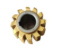 Hobbing Cutter, Module de fraise-mère standard M1 M1.25 M1.5 M1.75 M2 M2.25 M2.5 M2.75 PA20°, alésage de 22 mm, qualité A,for cutting(M2,M1.25_YELLOW COATED)