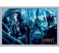 Hobbit, The - Poster - Desolation of Smaug - Mirkwood + cadre amovible, Shinsuke® Maxi MDF argenté, vitre acrylique