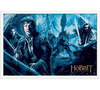 Hobbit, The - Poster - Desolation of Smaug - Mirkwood + cadre amovible, Shinsuke® Maxi MDF blanc, vitre acrylique