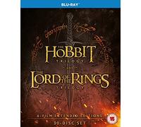 Hobbit Trilogy & Lord of The Rings Trilogy: Extended Editions (30-Disc) (Blu-Ray)