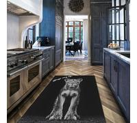 HOBBOY Citations inspirantes Tapis d’Espace 240 x 300 cm Moquette puissante à Motif Lioness Tapis antidérapant à Poil Bas Salon Cuisine Décoration motivante