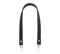 Hobbspring 1pc Poignée de Sac en Cuir Poignée de Sac à Main Courte 64cm Sangle de Sac à Bandoulière Noire Sangle de Sac à Bandoulière Réglable Sangle de Sac Détachable avec Fermoirs